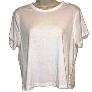 LULULEMON Athletica Tshirt Tee White Short Sleeves Womens Size 8
